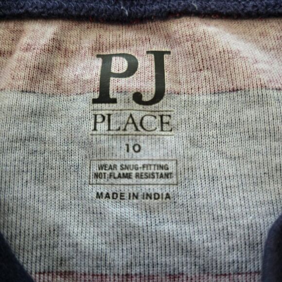 PJ Place The Childrens Place Pajama Top Size 10 Striped Snug Fitting - Picture 4 of 5